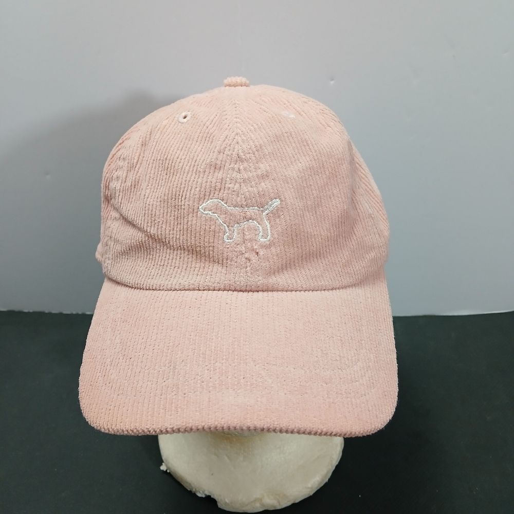 PINK Victoria's‎ Secret Pink Corduroy Womens Hat Cap One Size Adjustable - Picture 2 of 7